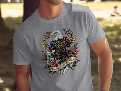 Strength Through Heritage Eagle Graphic Shirt
