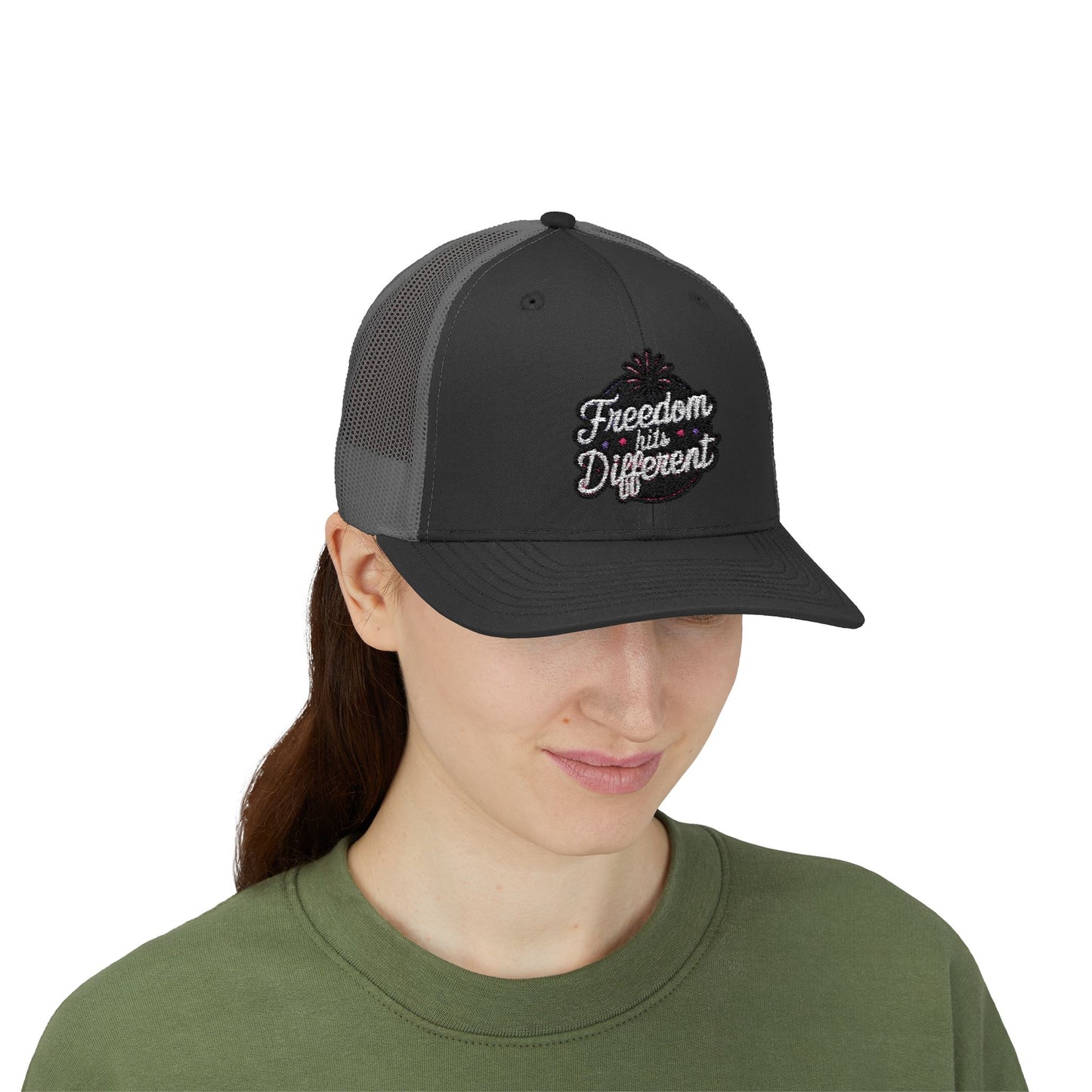 Freedom Hits Different Snapback Trucker Cap - Stylish Sportswear for Summer Activities
