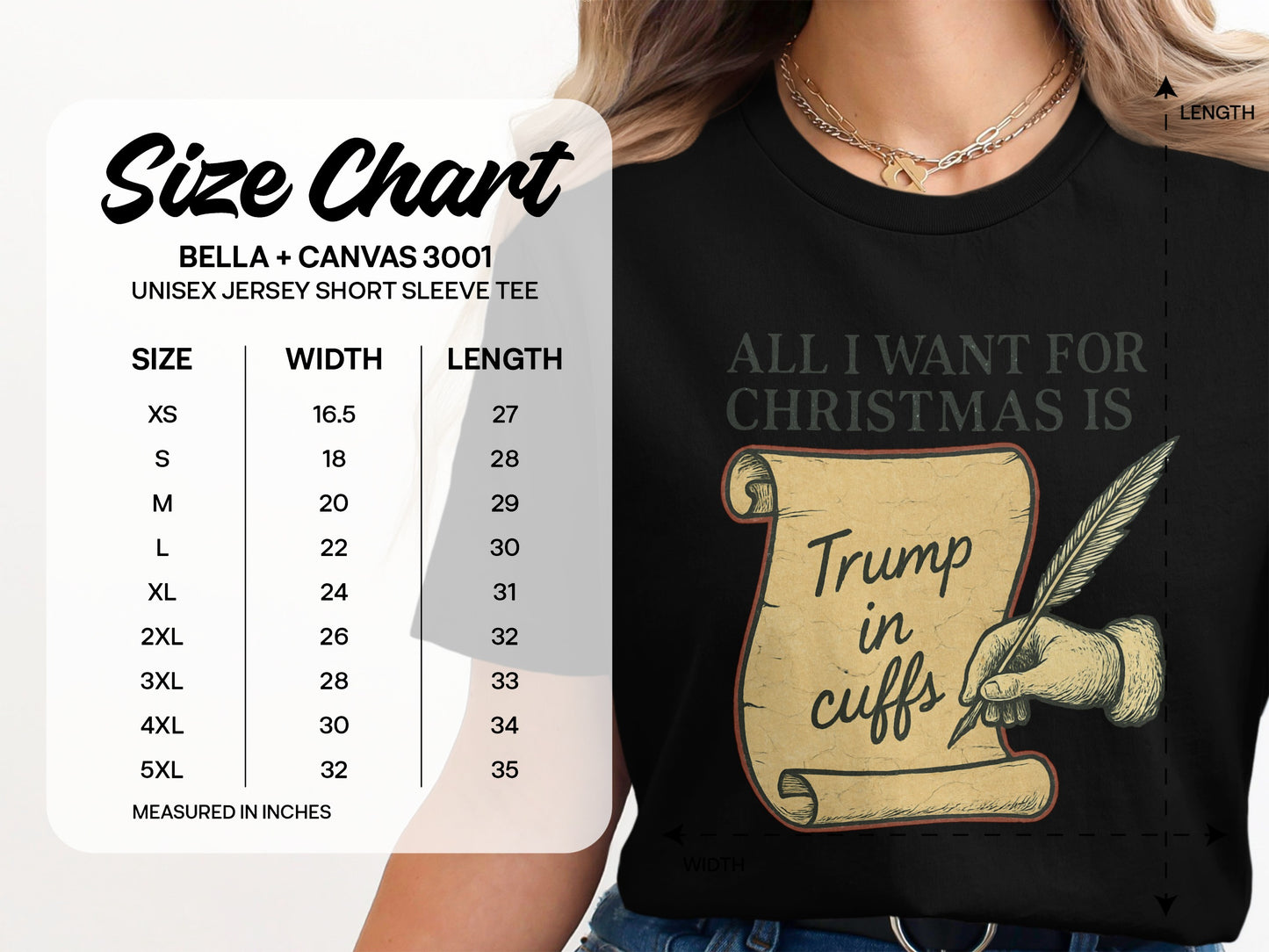 All I Want for Christmas is Trump in Cuffs Shirt