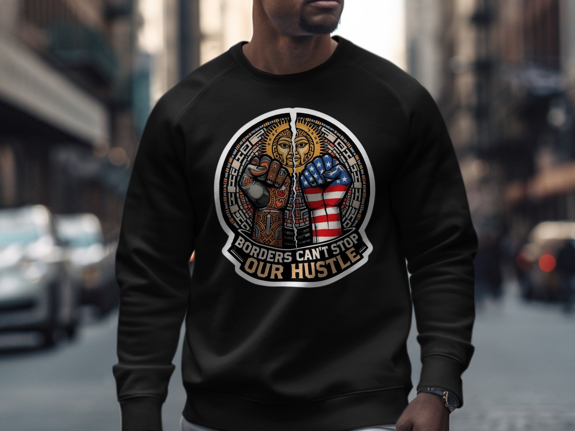 Borders Can't Stop Our Hustle Sweatshirt product