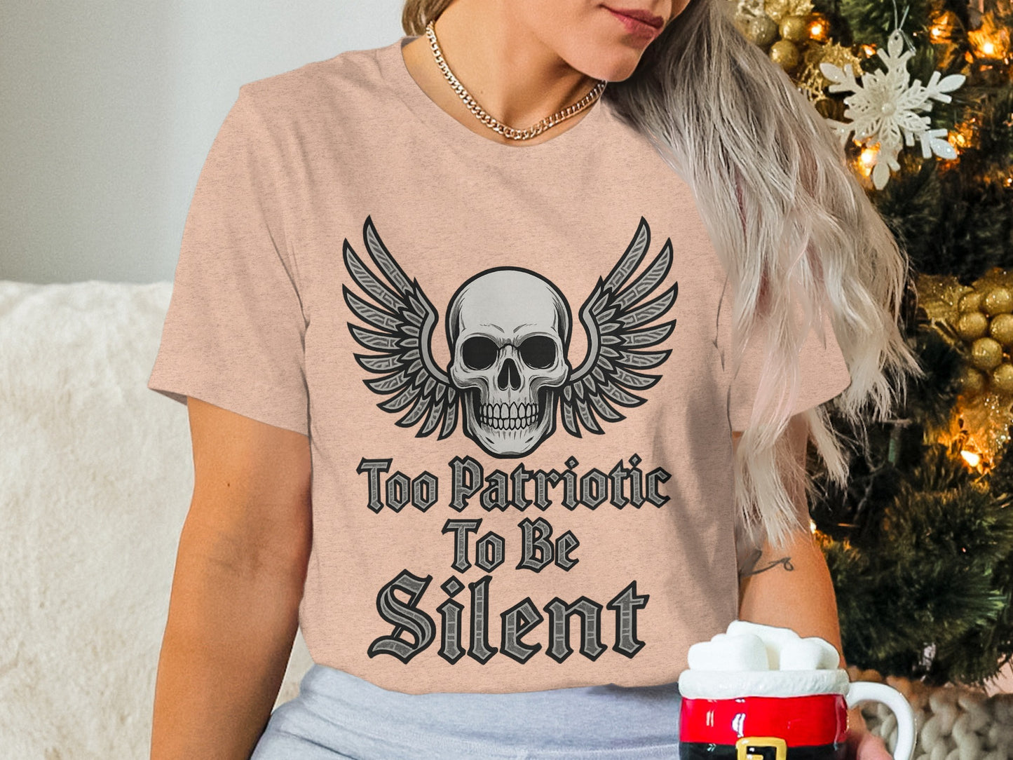 Too Patriotic To Be Silent graphic tee