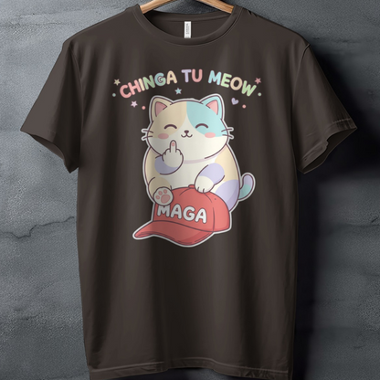 Chinga Tu Meow Cat MAGA Hat Middle Finger Funny product type