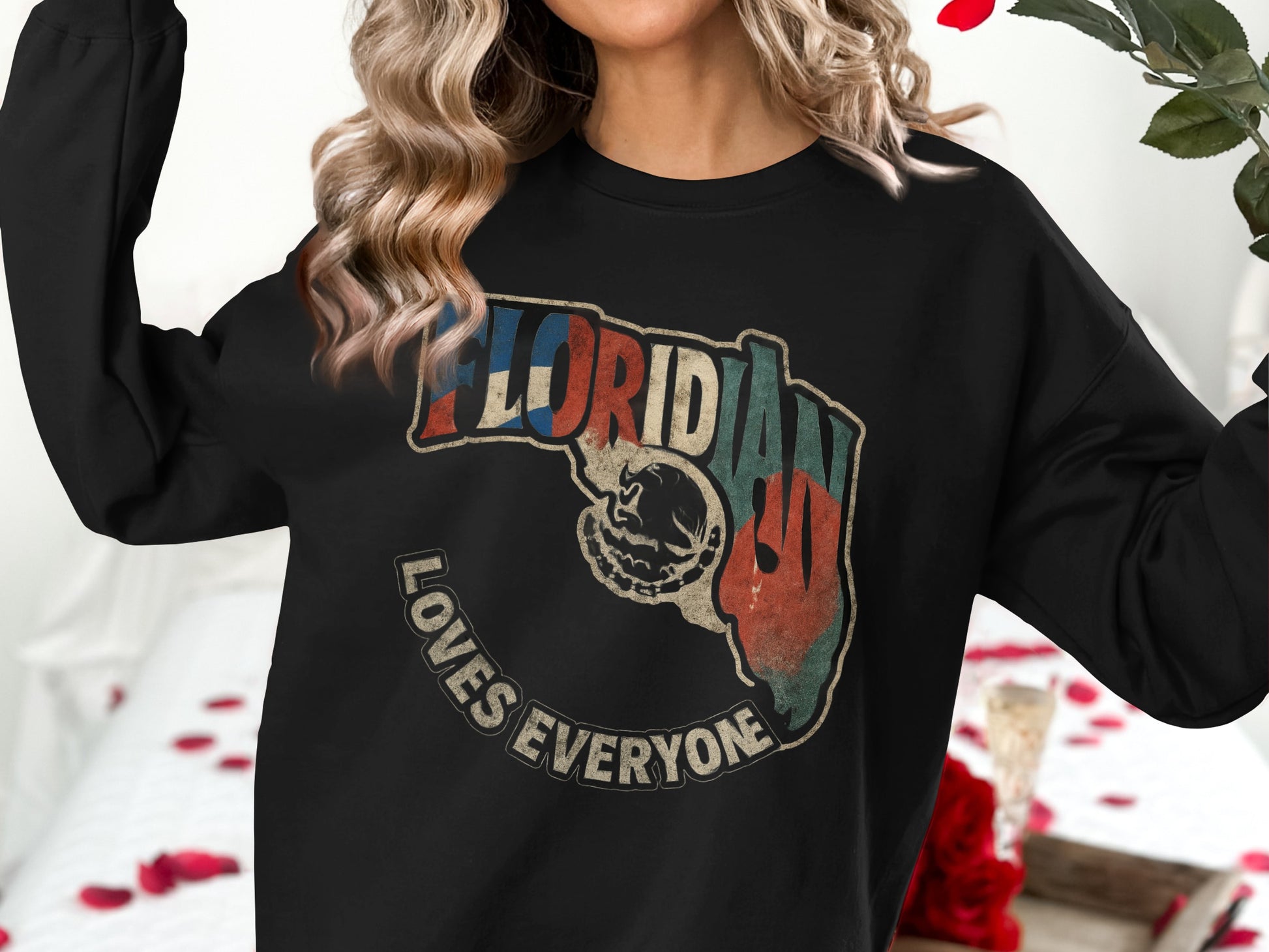 Floridian Loves Everyone Graphic Print Long Sleeve product