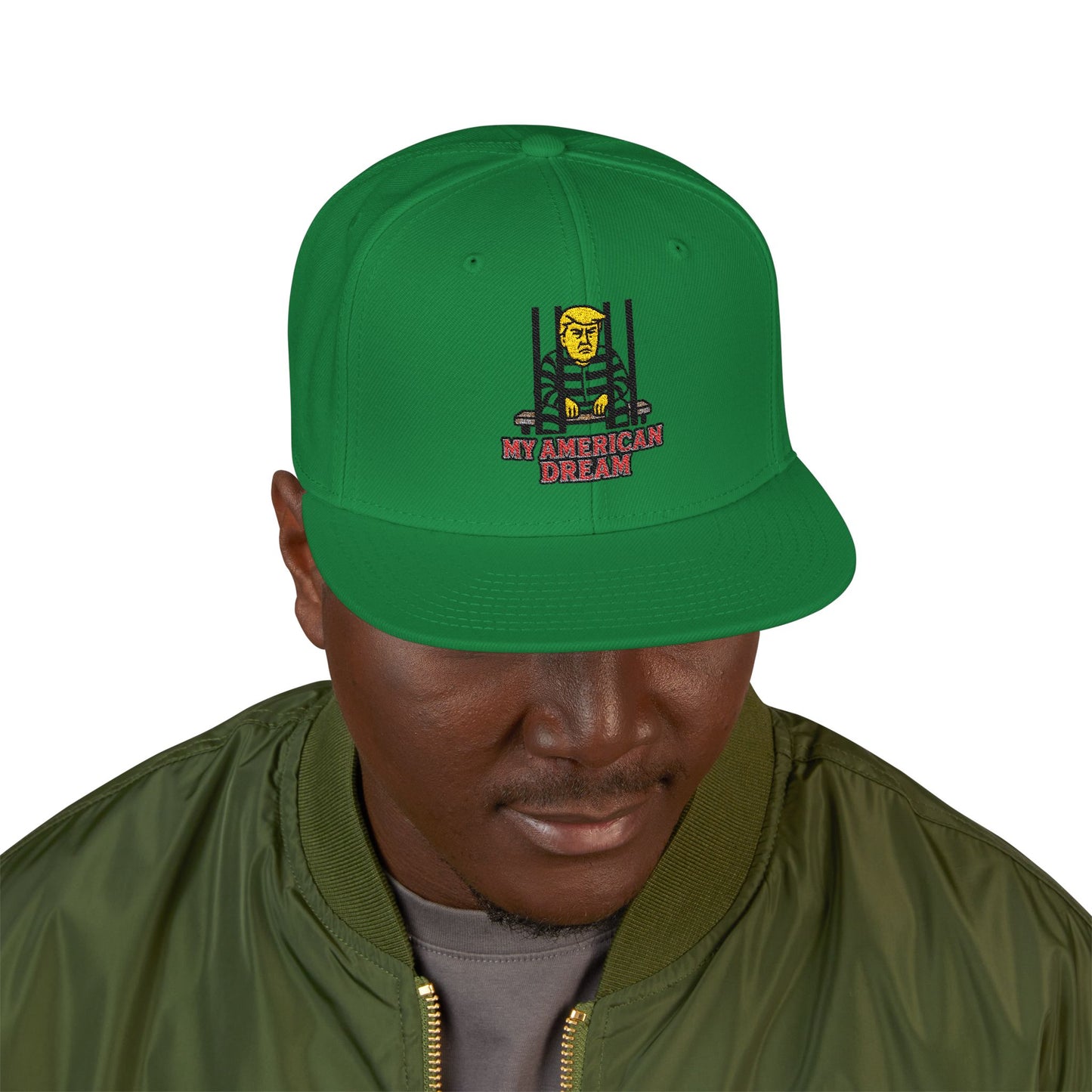Anti Trump Hat, My American Dream Embroidered Snapback Hat - Stylish Cap for Everyday Wear, Perfect for Casual Outings, Birthdays, Streetwear Fashion, Gift for Him/Her