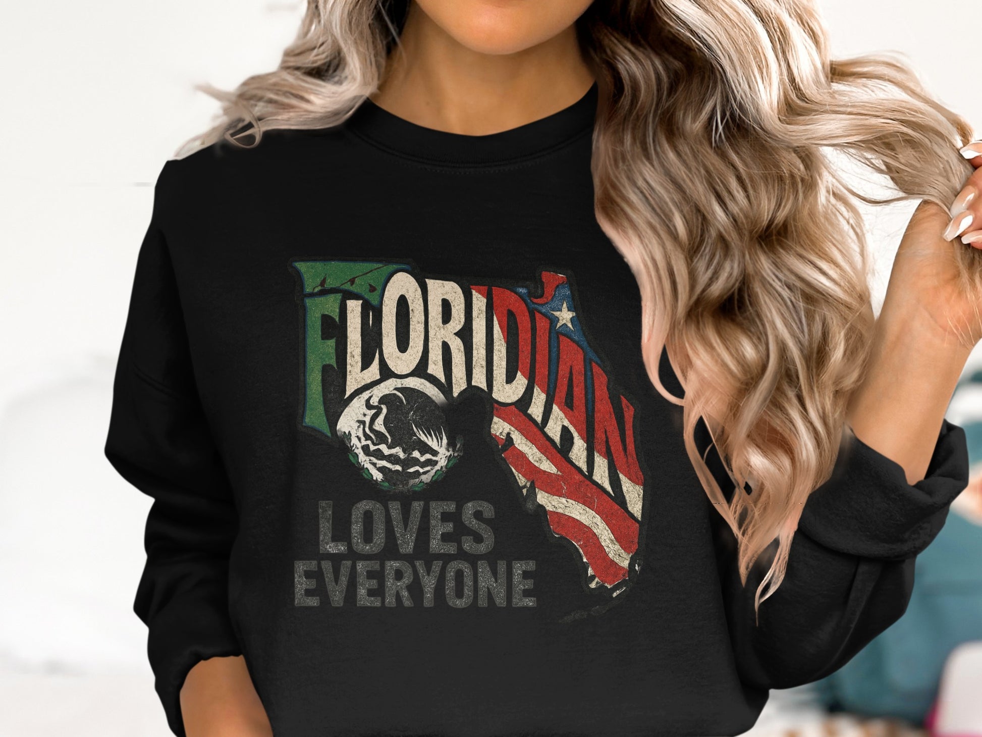 Floridian Loves Everyone Sweatshirt product type