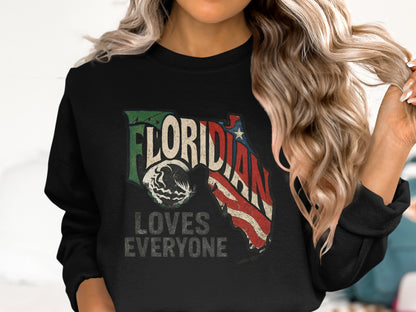 Floridian Loves Everyone Sweatshirt product type