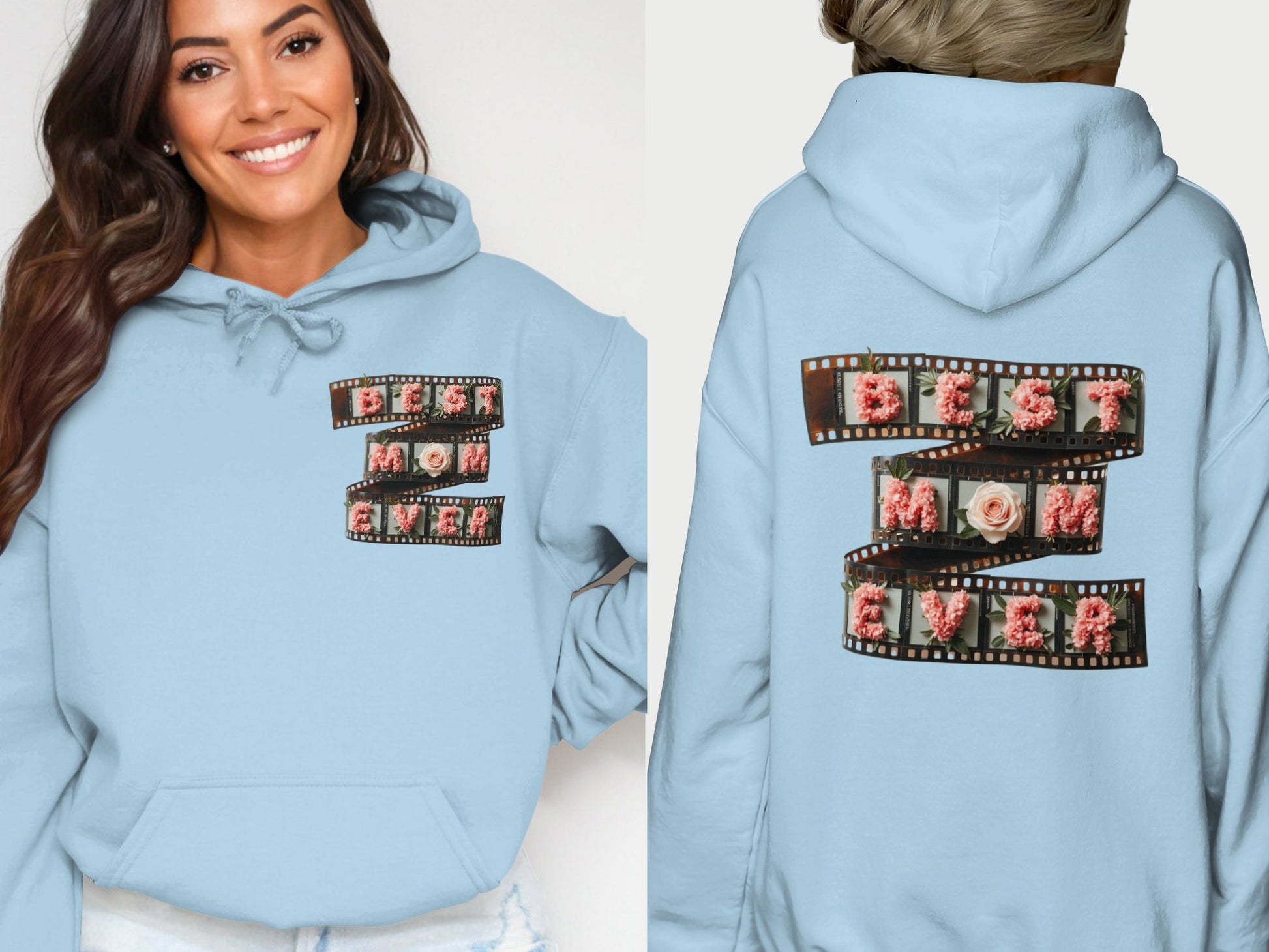 Best Mom Ever Blue Graphic Hoodie product