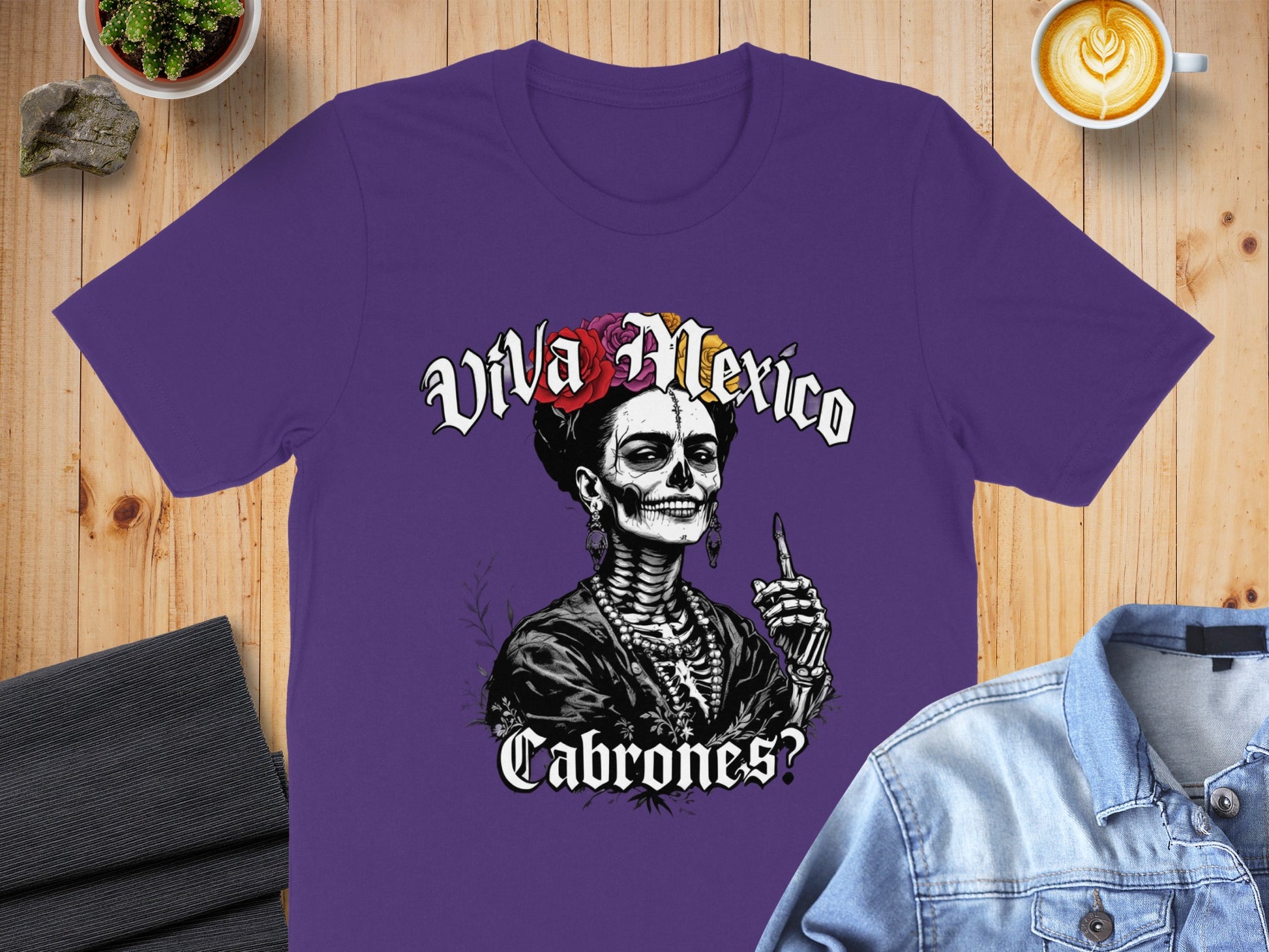 Viva Mexico Cabrones Skeleton Graphic T-shirt product