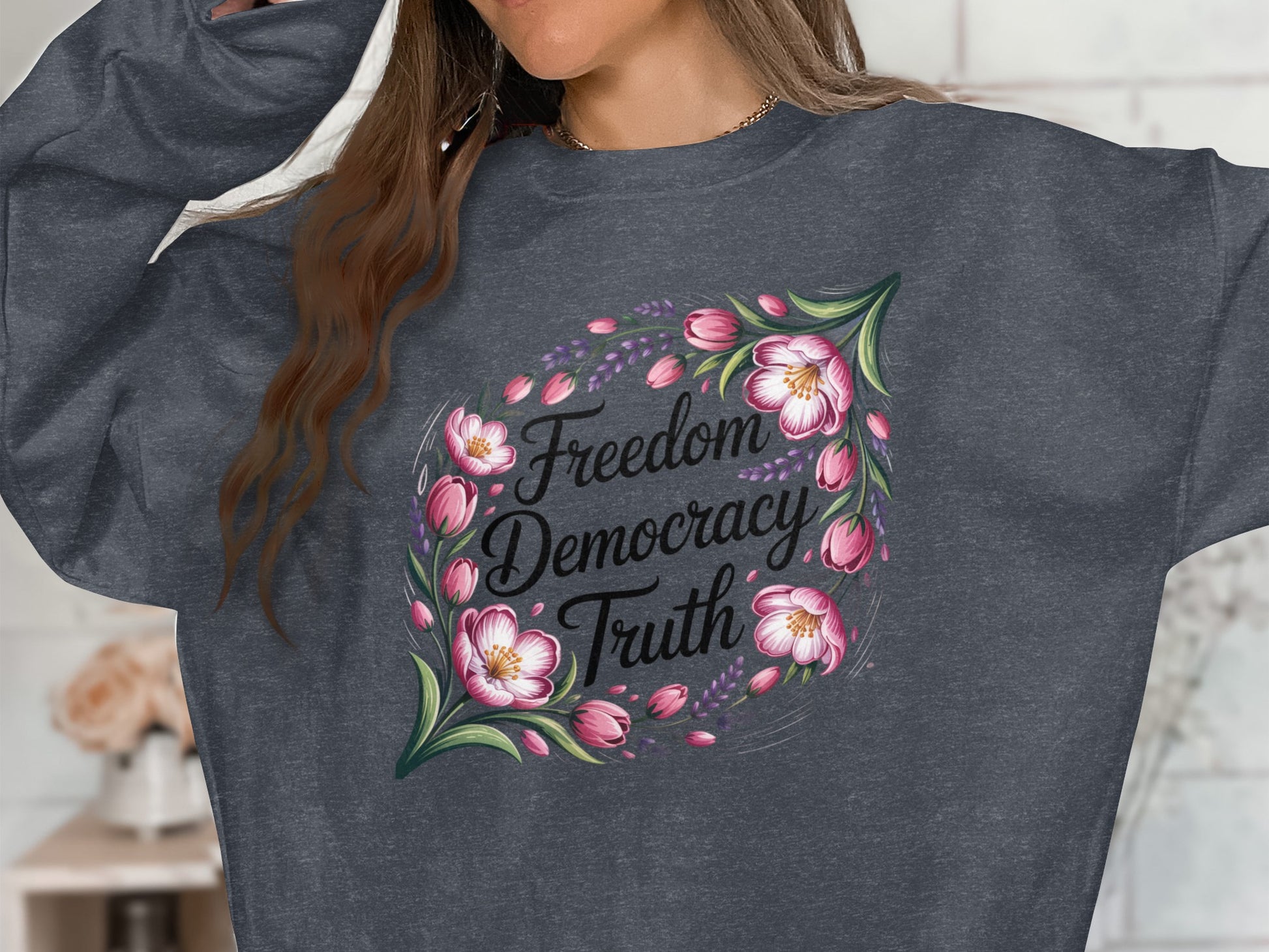 Freedom Democracy Truth Floral Graphic product type