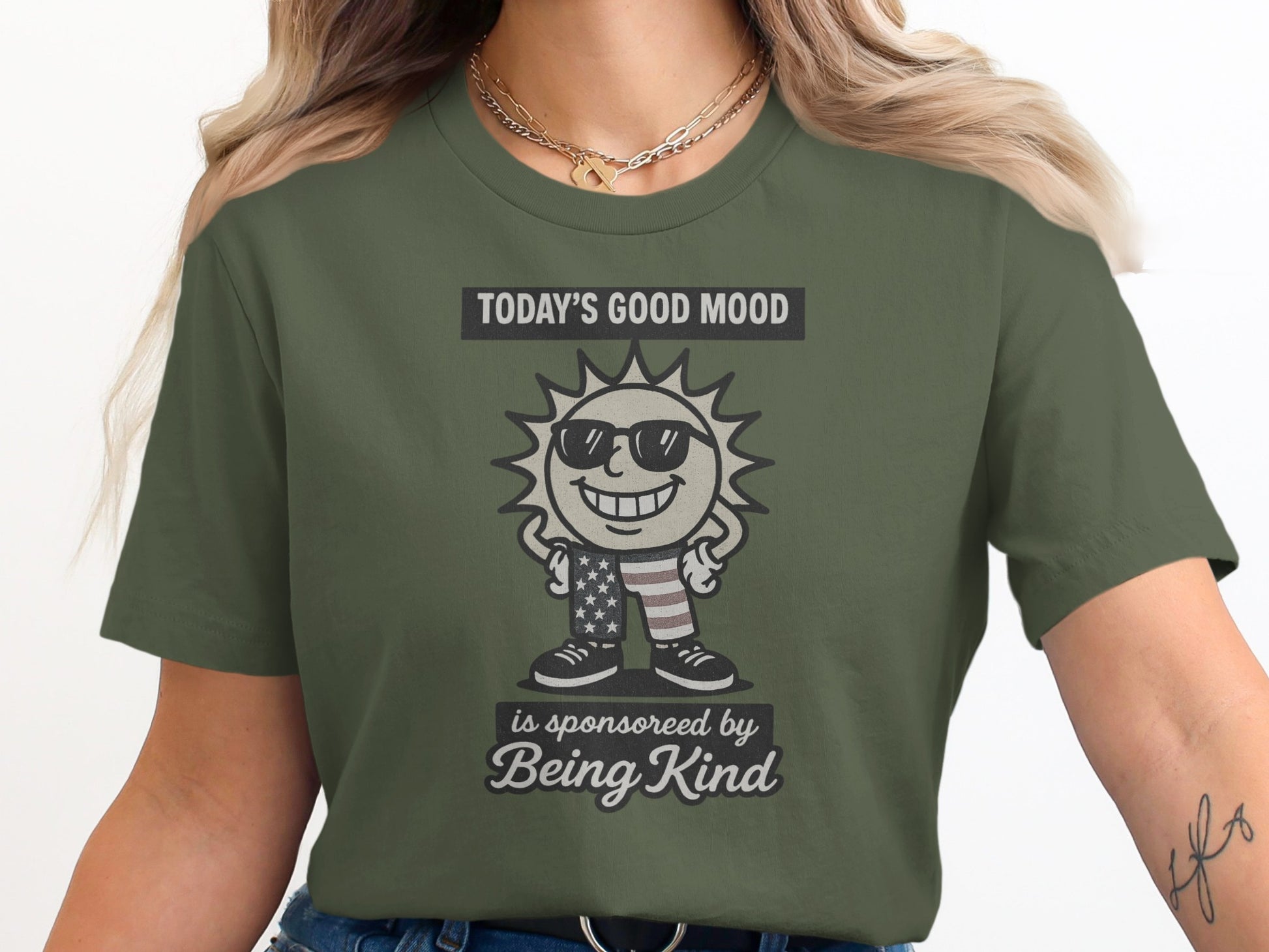 Today's Good Mood Being Kind Graphic T-Shirt