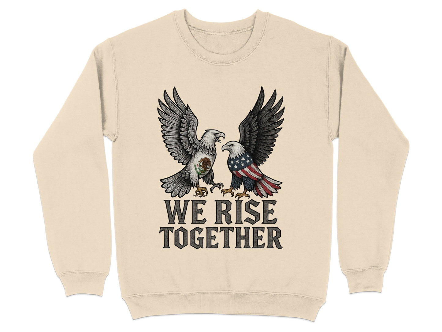 We Rise Together Eagle Graphic Long Sleeve Shirt