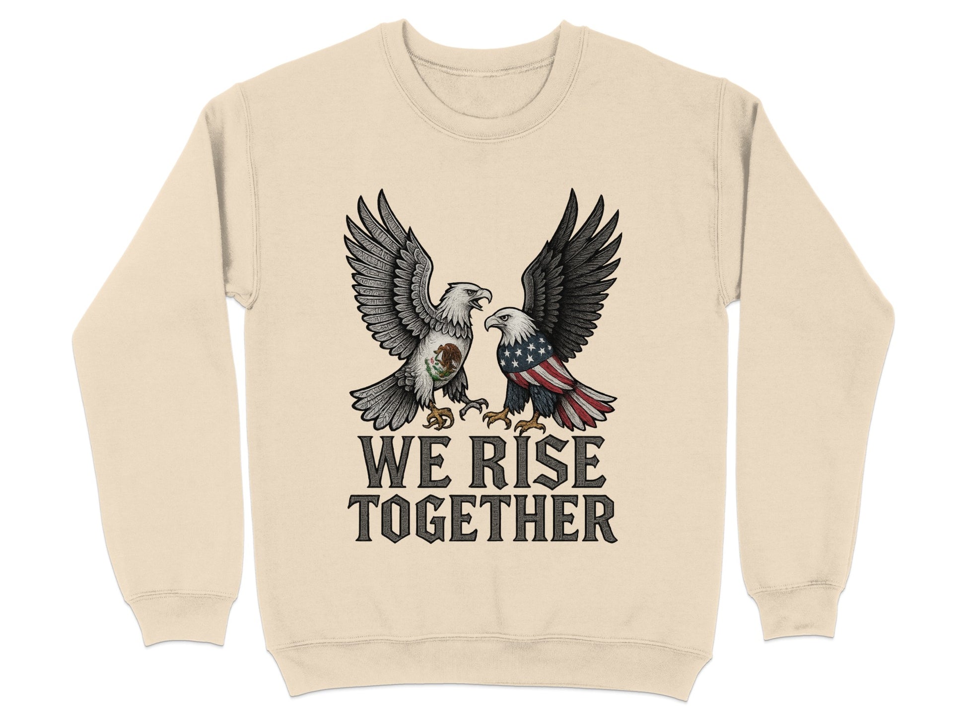 We Rise Together Eagle Graphic Long Sleeve Shirt