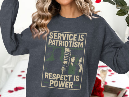 Service is Patriotism Respect is Power product type