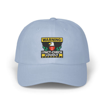 Warning Sign Fact-Check Loudly Baseball Cap product