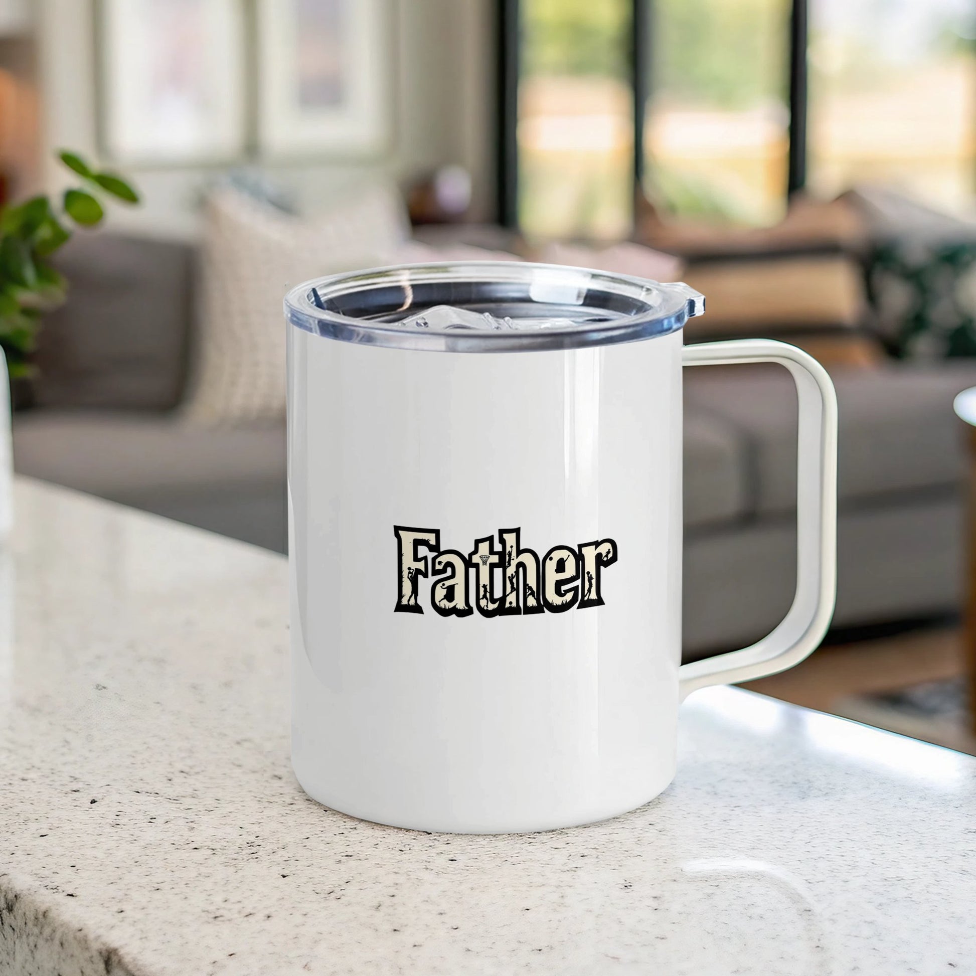Stylish Father Inscribed White Travel Mug product