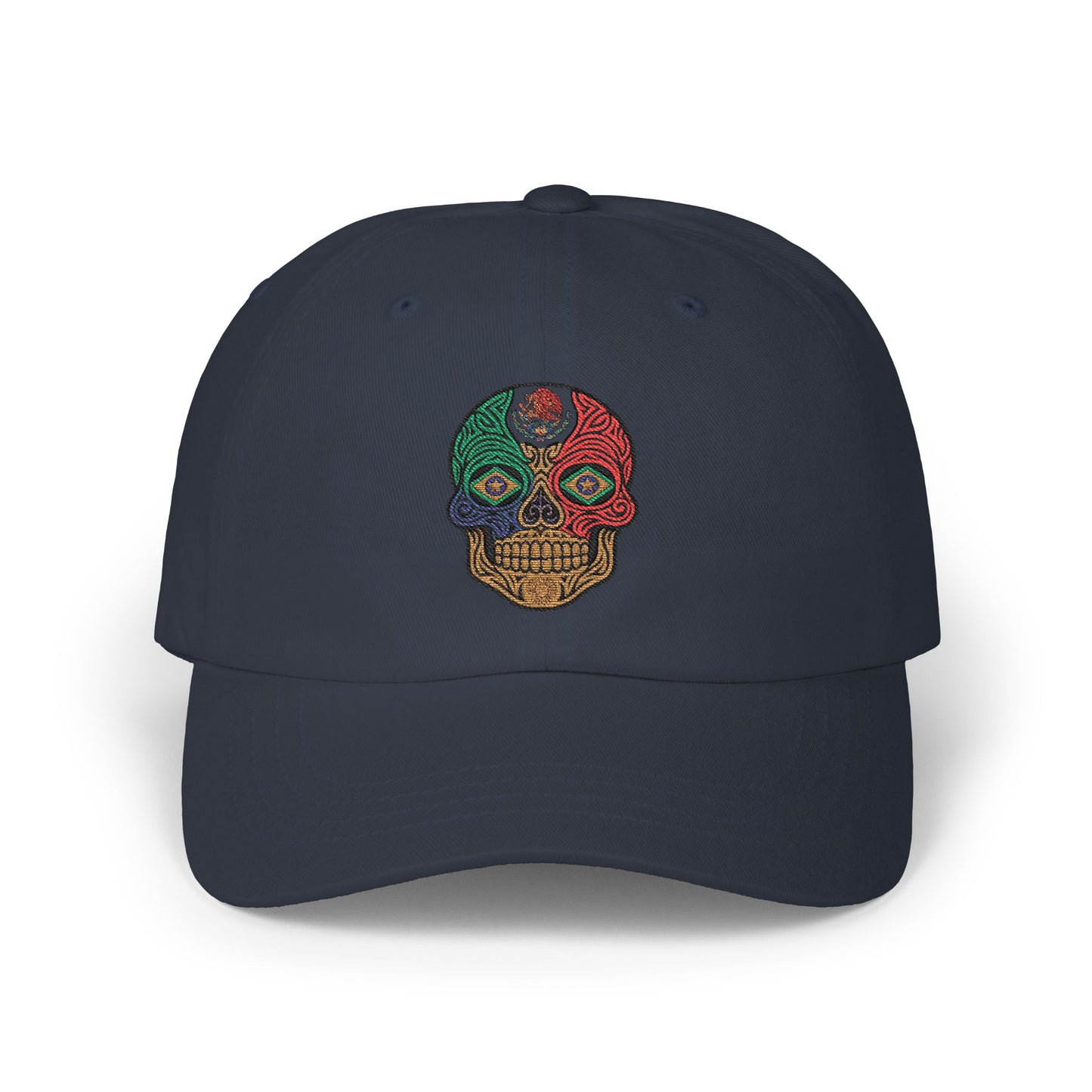 Colorful Skull Dad Cap, Casual Hat, Unique Headwear, Gift for Him, Summer Accessory, Festival Look