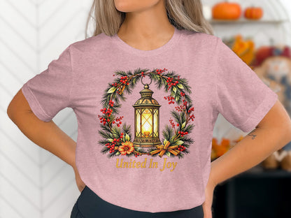United In Joy Lantern Graphic T Shirt for Fall