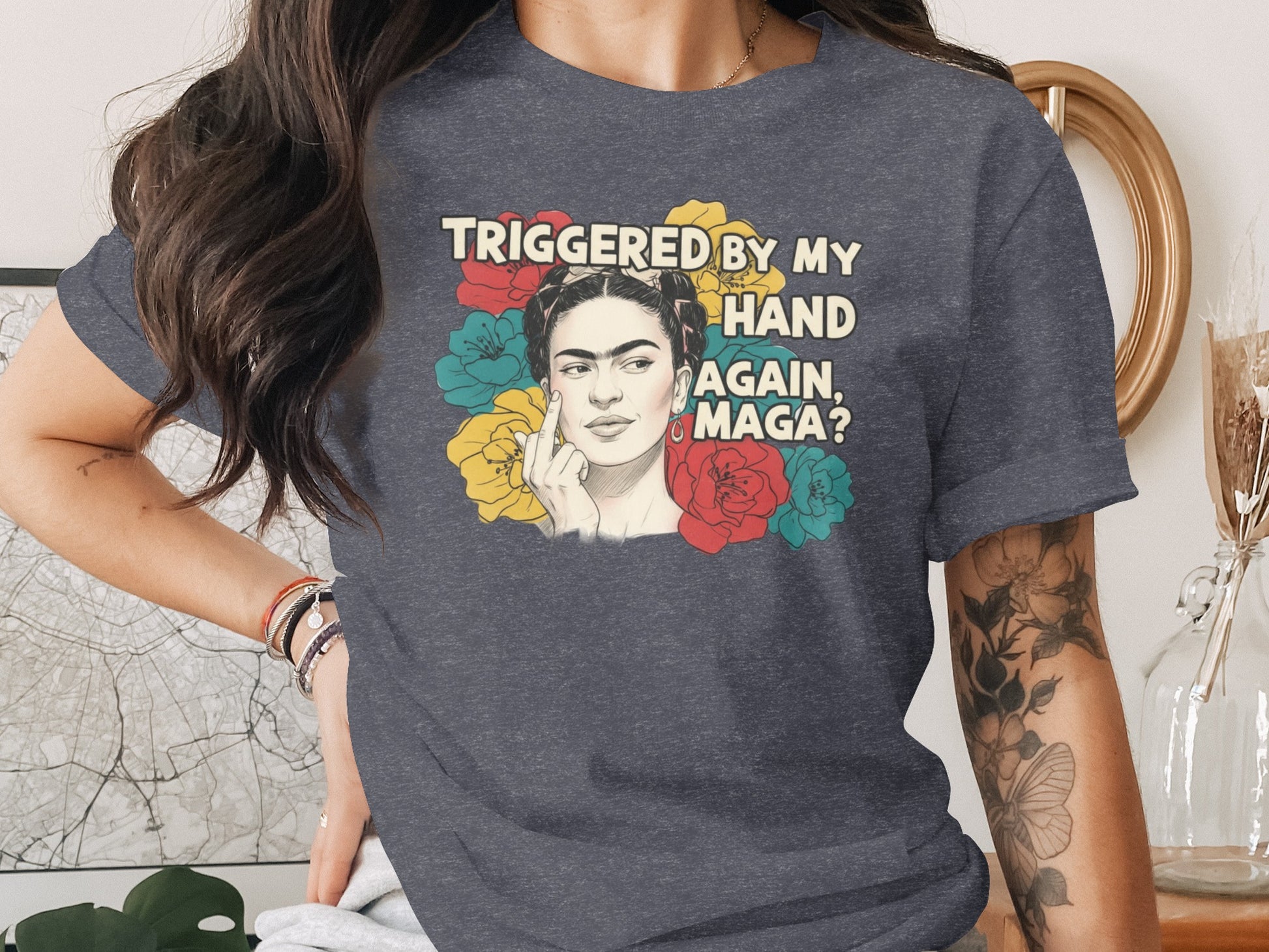 Triggered By My Hand Again Maga Graphic Shirt