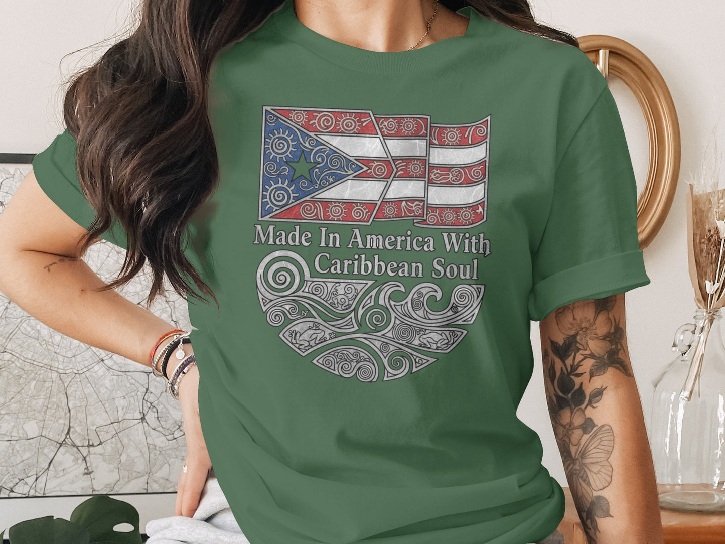 Made In America With Caribbean Soul T-shirt
