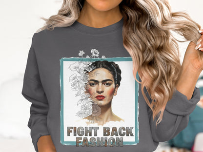 Fight Back Fashion Art Statement Sweatshirt