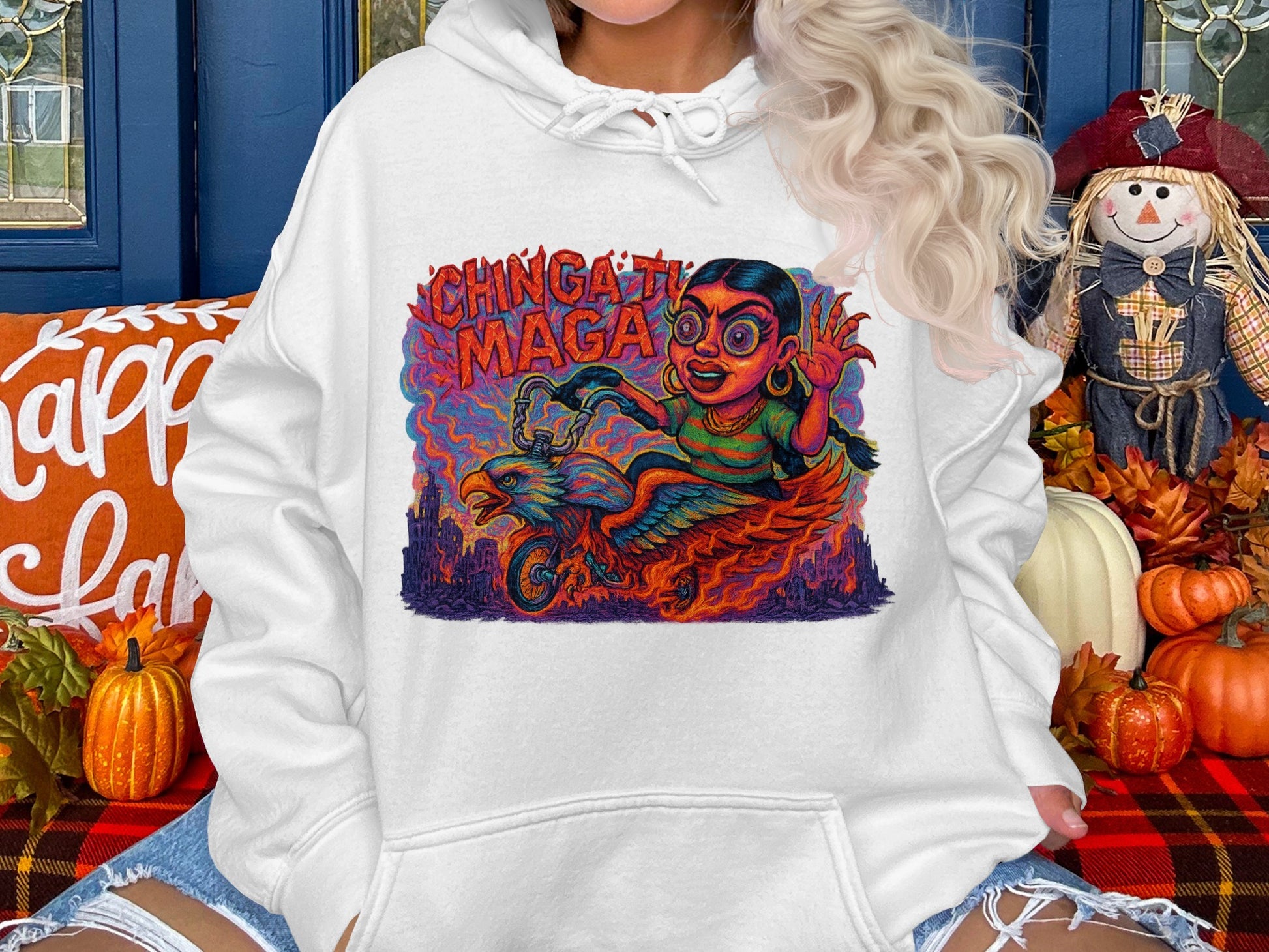Vibrant Ghoul Motocross Graphic Hoodie product type