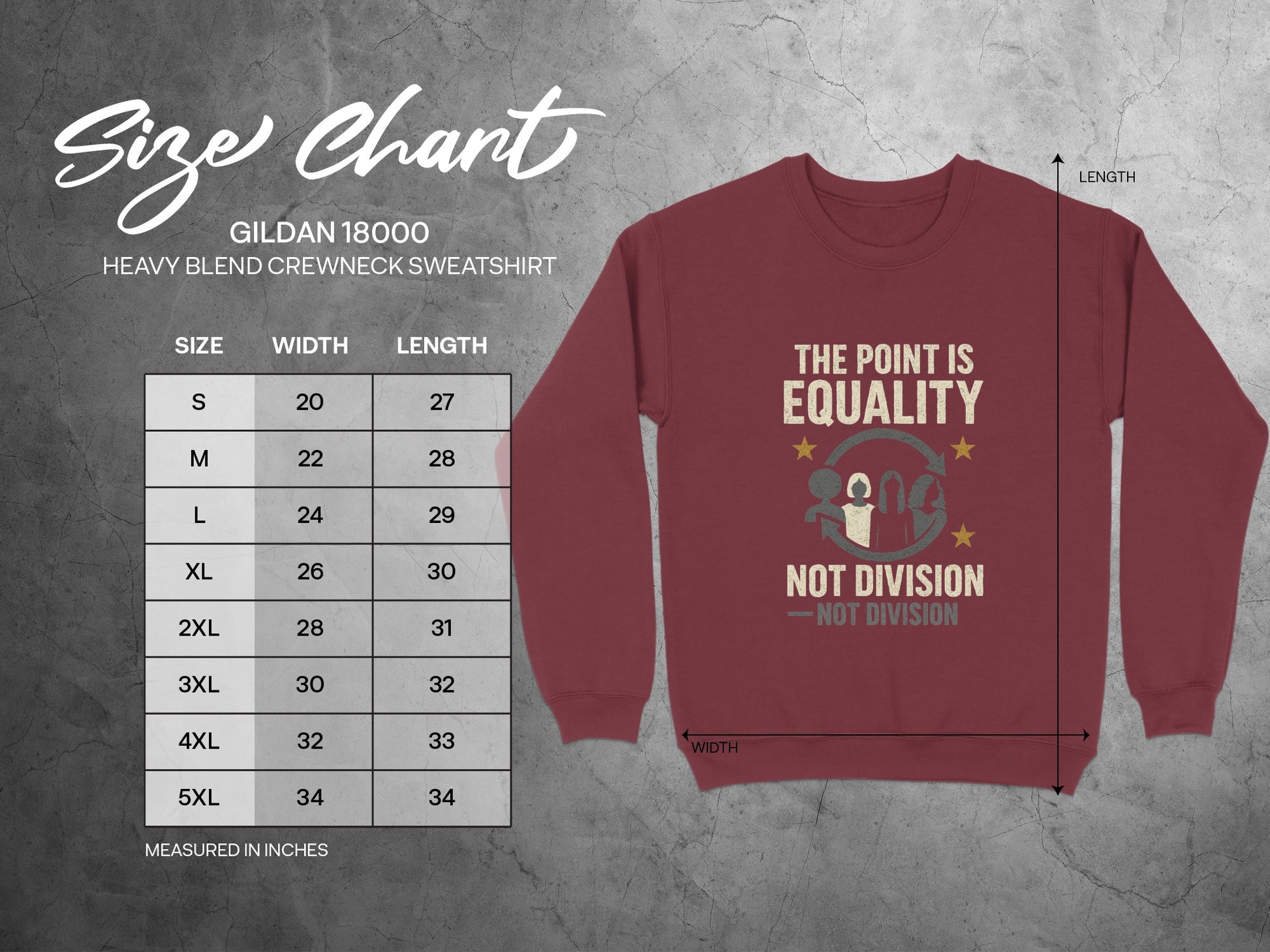 The Point Is Equality Not Division Sweatshirt product