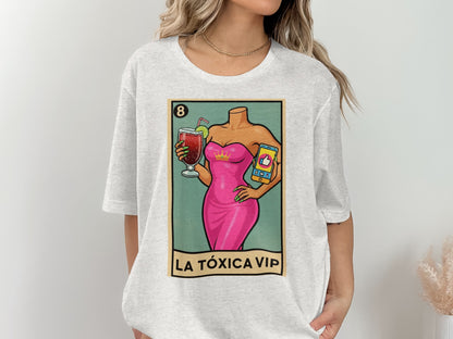 La Tóxica VIP Graphic Tee Fun Design Shirt product type