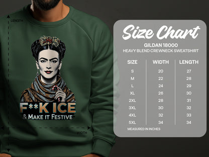 F**k Ice and Make It Festive Gildan 18000 Sweatshirt