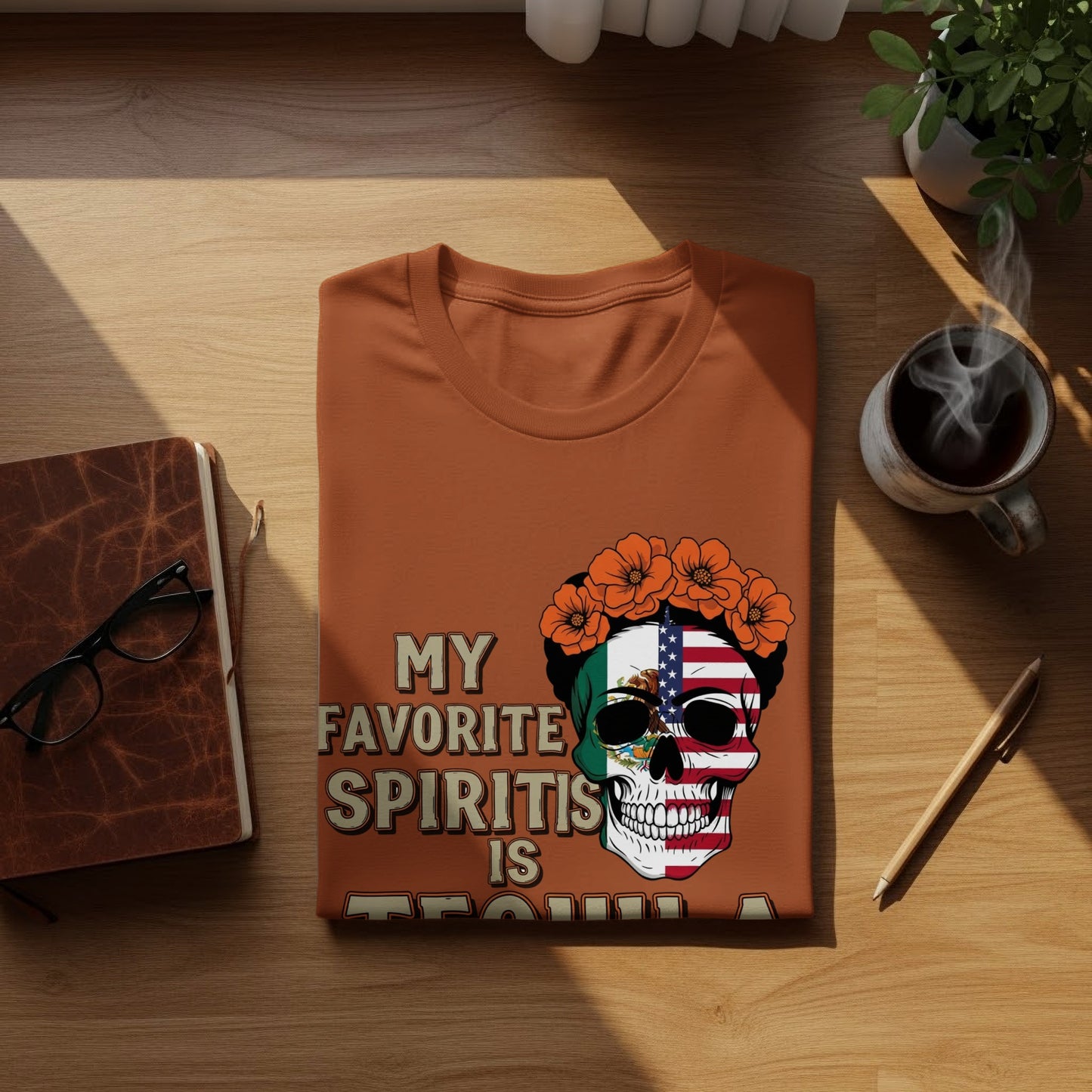 My Favorite Spirit Is Tequila Skull T-shirt product