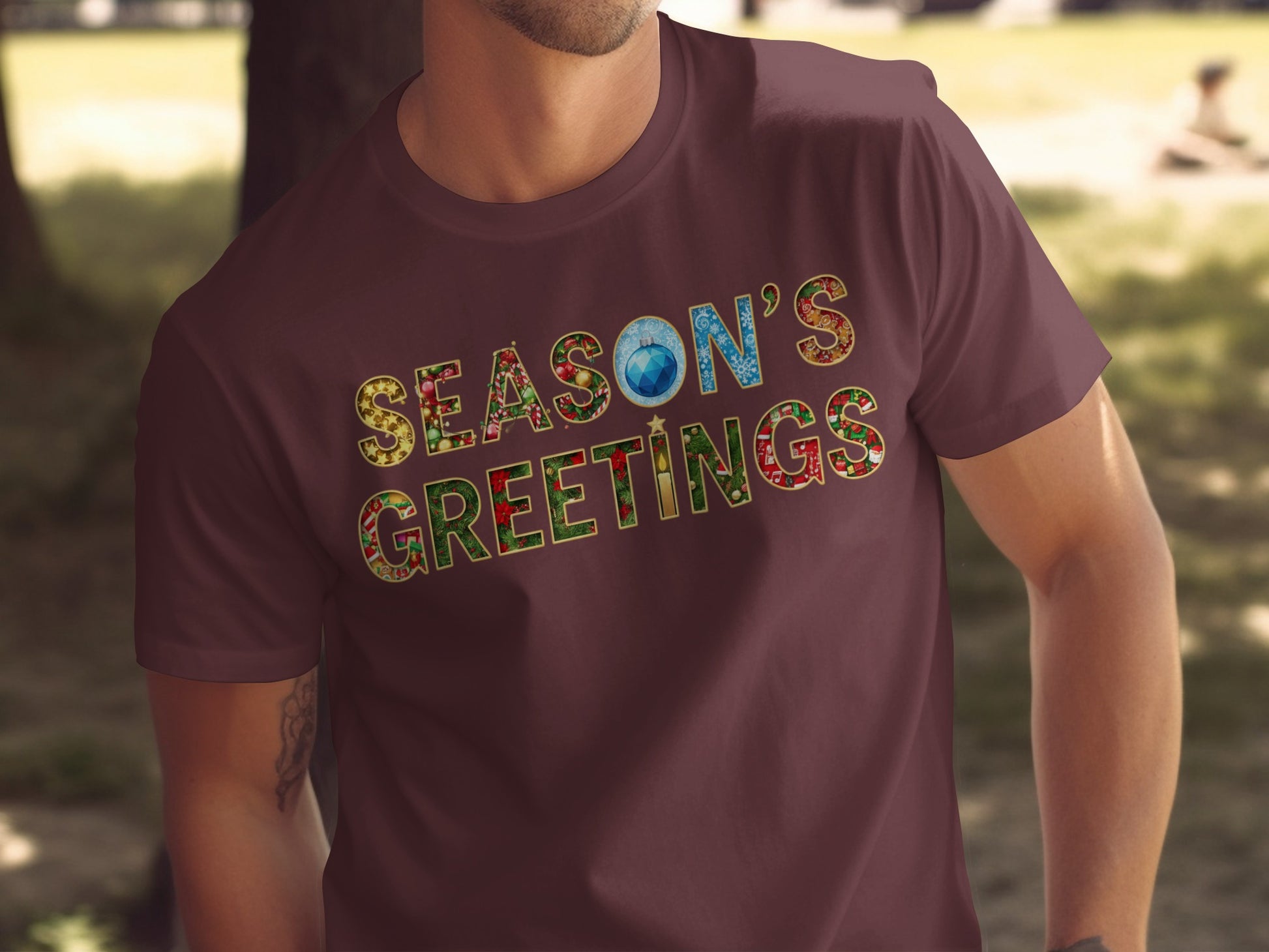 Season's Greetings Graphic Tee Shirt