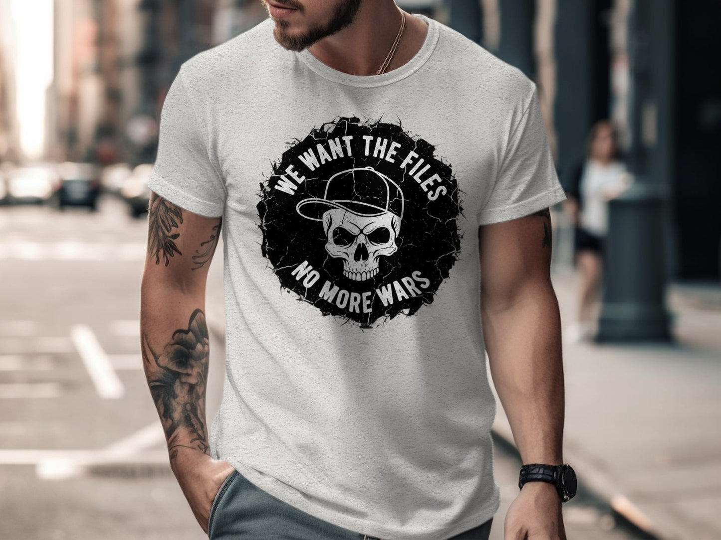 We Want The Files No More Wars Graphic T-shirt