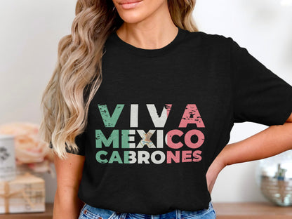 Viva Mexico Cabrones Graphic T Shirt product type