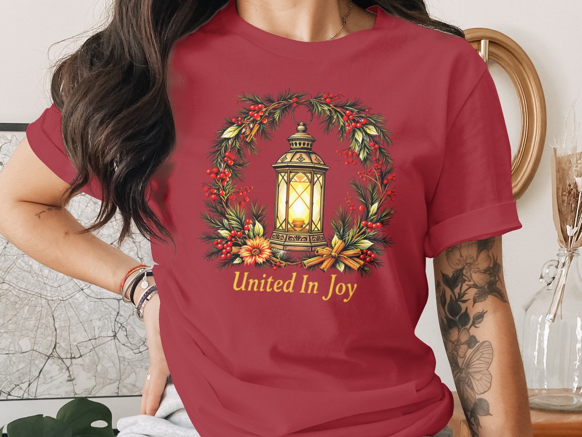 United In Joy Festive Lantern Graphic Shirt