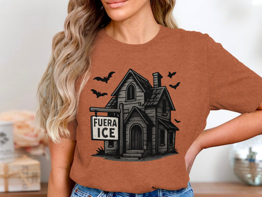 Fuera Ice Haunted House Graphic Tee shirt product type