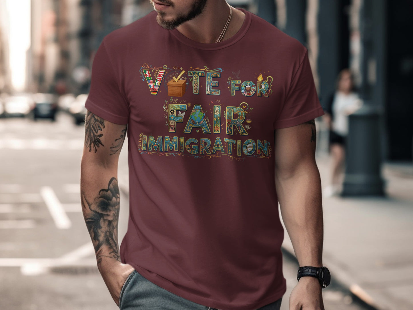 Vote for Fair Immigration Statement Tee