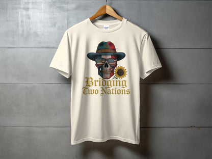 Bridging Two Nations Skull Graphic T-shirt product type