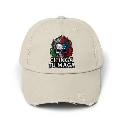 Chinga Tu Maga Distressed Dad Hat product