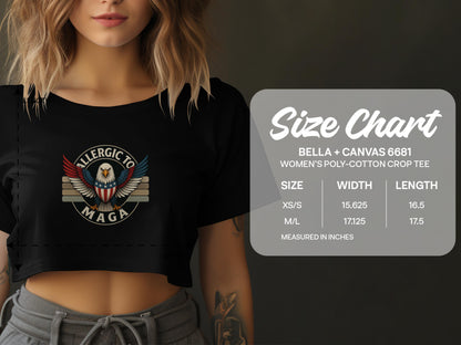 Allergic To Maga Women's Poly-Cotton Crop Tee product type