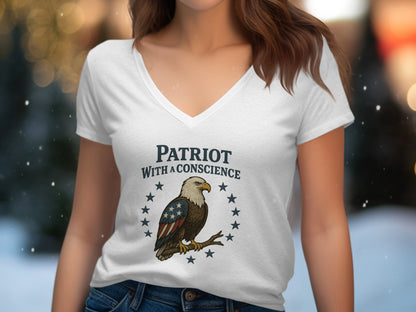 Patriot With a Conscience Statement T-shirt product