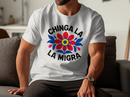 Chinga La La Migra Graphic Tee Statement T-Shirt product