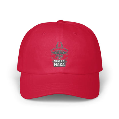 Red Baseball Cap with Embroidered Funny Graphic product