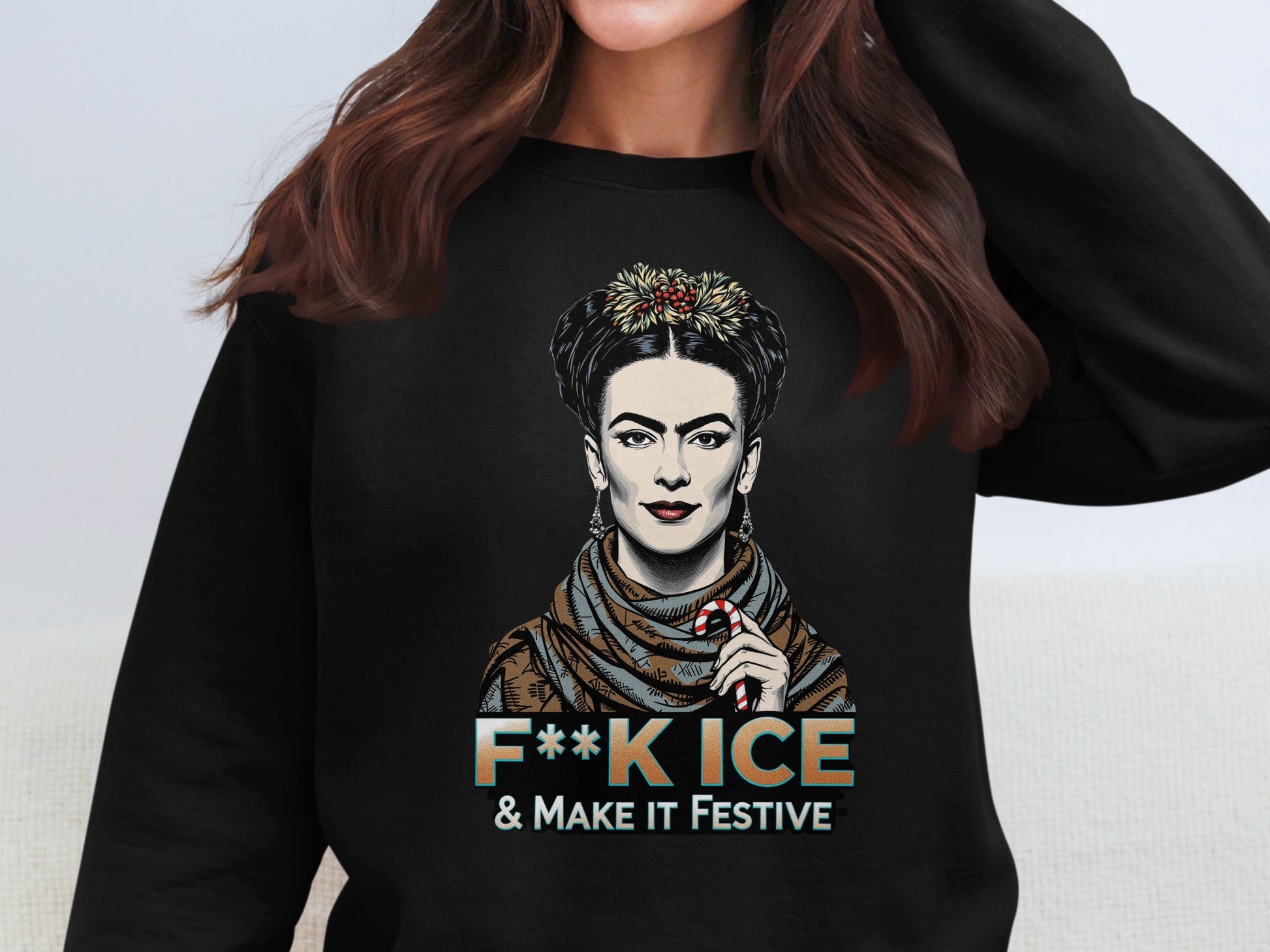 F**k Ice Make It Festive Graphic Sweatshirt