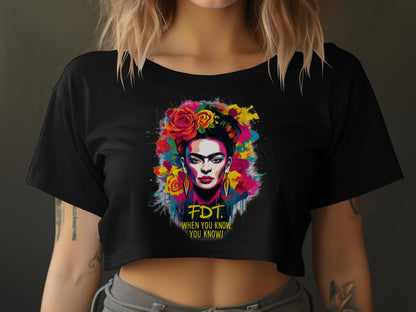 Frida Kahlo When You Know You Know Crop Top product