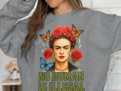 No Human Is Illegal Graphic Sweatshirt