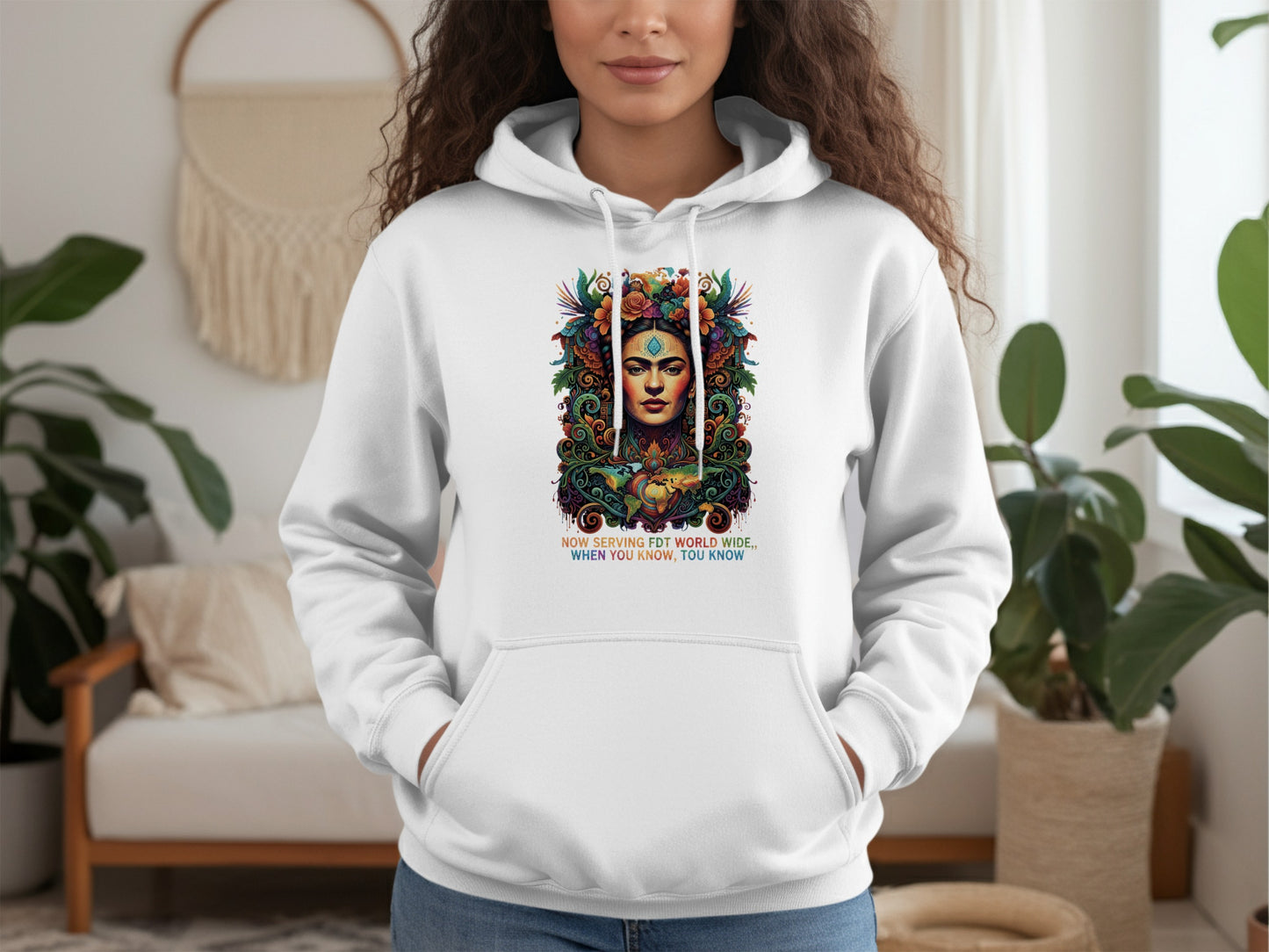 Frida Kahlo Floral Headdress Earth Art Piece Design