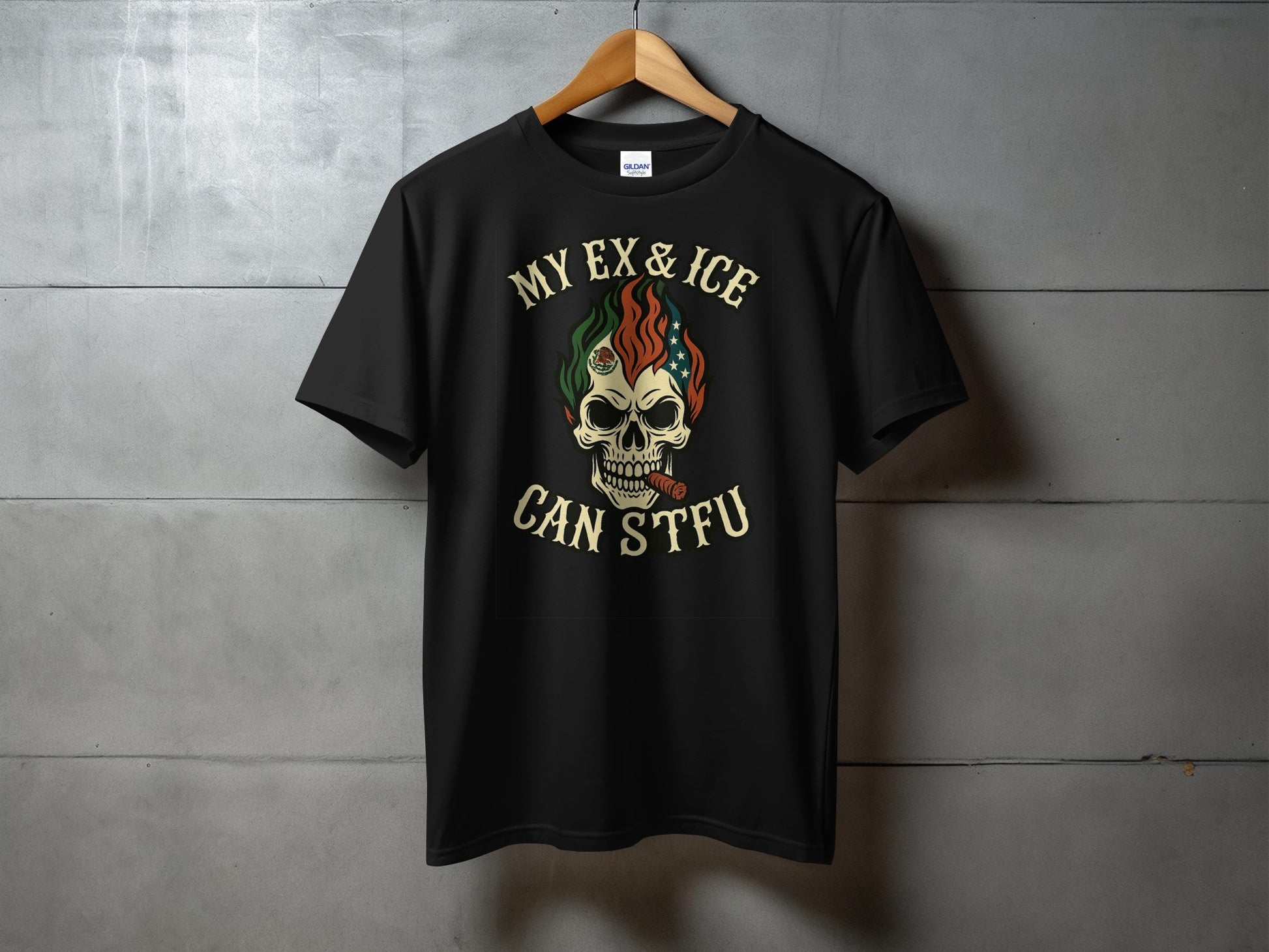 My Ex & Ice Can STFU Skull Graphic Tee product