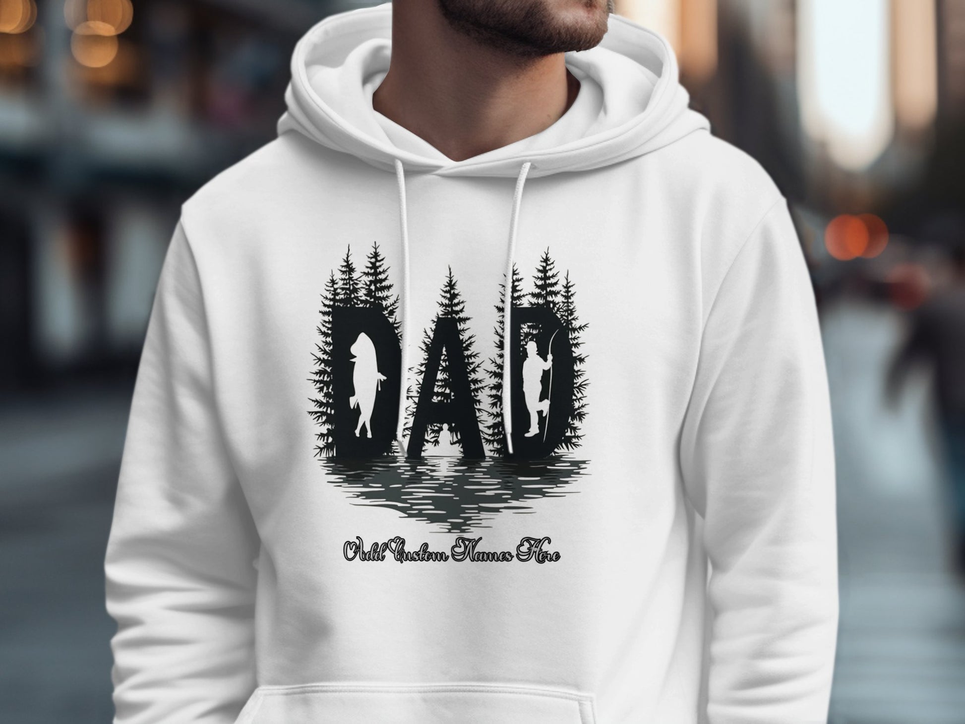 Fishing Dad Hooded Sweatshirt Comfortable Product