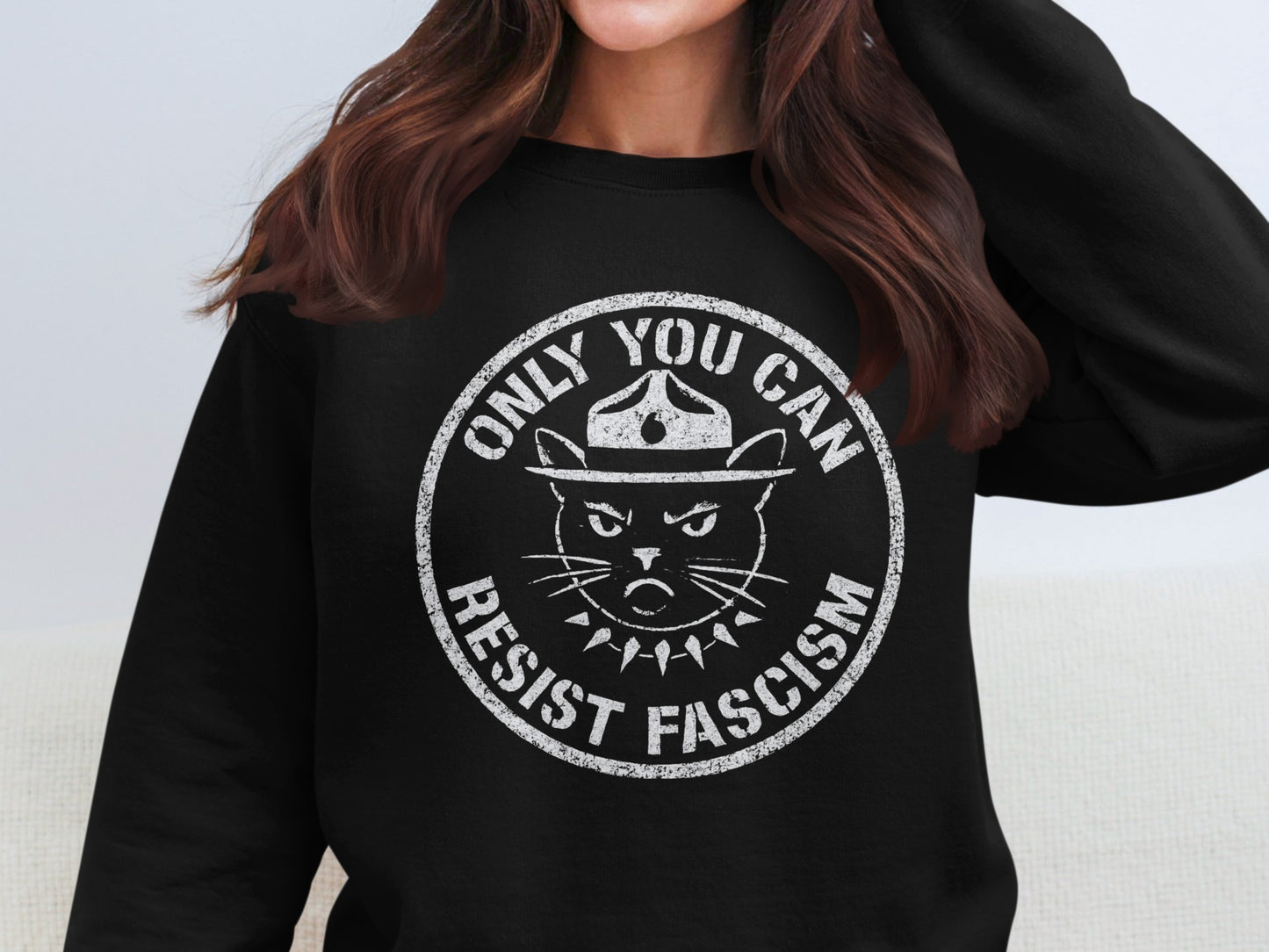 Only You Can Resist Fascism Graphic Sweatshirt Product