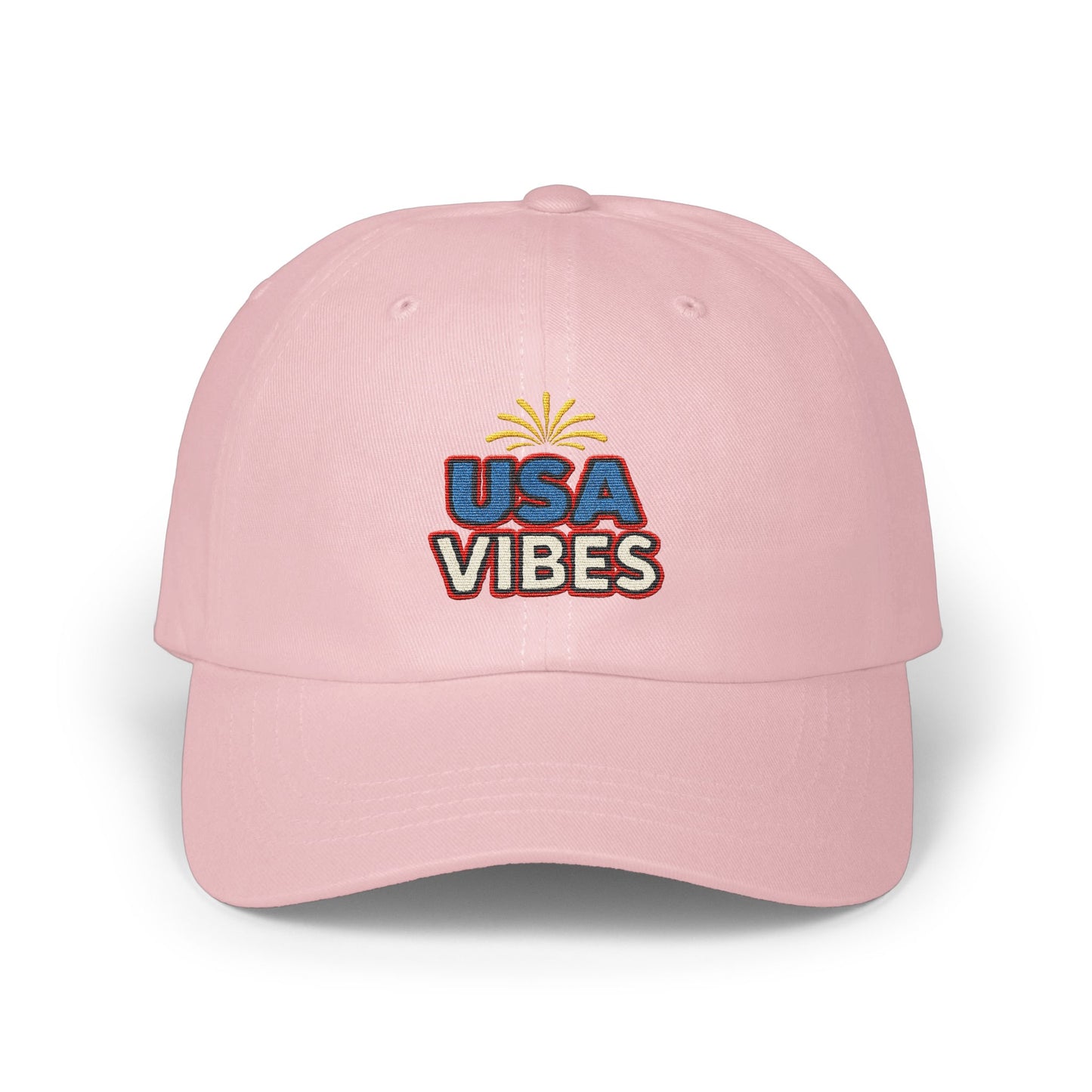 USA VIBES Embroidered Six-Panel Hat product type