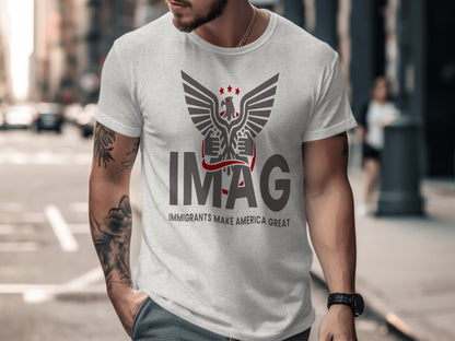 Stylish IMAG Message Printed Graphic T-Shirt product